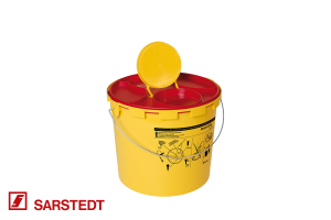 Sarstedt Kanülenabwurfbehälter Multi-Safe 6l mit Bügel und Etikett