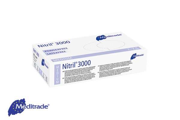Verpackung der Meditrade NITRIL® 3000 Nitriluntersuchungshandschuhe