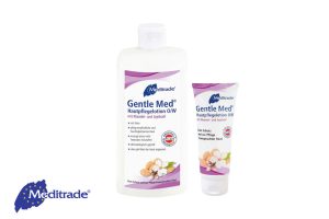 Gentle Med® Hautpflegelotion (O / W) mit Mandel- und Jojobaöl kleine und große Packung
