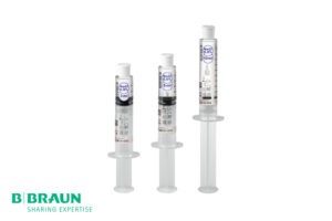 Drei Omniflush® B. Braun – NaCl 0.9% Venflon – Spülspritze in 3ml, 5ml und 10ml